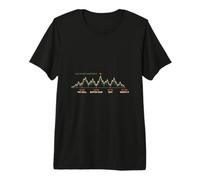 100 Mile Elevation Profile Ultra Trail Runner Premium T-Shirt