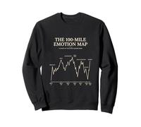 100 Mile Emotion Map Ultra Running 100 Miler Sweatshirt