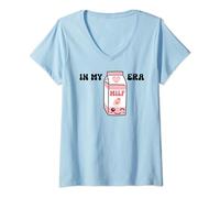 100% Milf Shirt,Mom Milf Shirts,Milk Carton In My Milf Era V-Neck T-Shirt