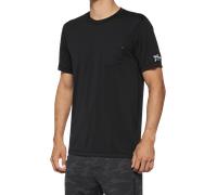100% Mission Athletic Short Sleeve T-Shirt BlackXL Black