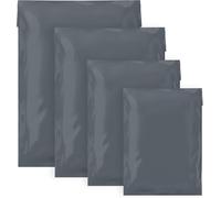 100 Mixed Black Mailing Poly Postal Self Seal Bags 5 Sizes 20 from Each LEDSone Medium to Large Postage Packaging Assorted Mailers Posting Shipping Parcels Package Bags (Black 20 pcs)