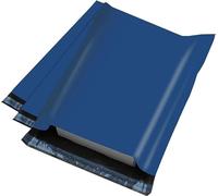 100 Mixed Metallic Blue Plastic Mailing Mail Post Postage Bags Assorted Sizes Packaging Poly Postal mailers (Metallic Blue, 17" x 22" (430 x 560mm))