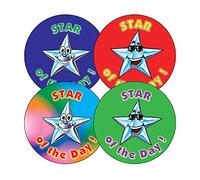 100 Mixed Star of The Day Childrens Pupils School Teachers Stickers 32mm Primary Teaching Services