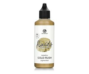100 ml Fluids Alcohol Ink Gold Rush for Fluid Art and Resin, Metallic Gold