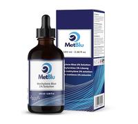 100 ml Premium Methylene Blue 1% Solution | USP Grade 99.9% Pure | Independently Lab Tested & Certified | Pharmaceutical Quality in Protective Glass Bottle | Precision Dropper Included
