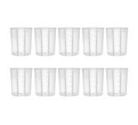 100 Ml Ruseable Disposable Clear Graduated Plastic Mixing Cups Use for Paint Resin Epoxy Art Kitchen Laboratory 10PCS Epoxy Resin Mixing Cups Big Disposable Reusable 100ml 10pcs 8oz Graduated Clear