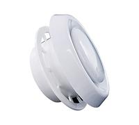 100 mm - 4 inch Air Vent Cover with Adjustable Valve White Round Ceiling Vent Diffuser Extract with Retaining Ring for Toilet Bathroom Office