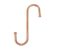 (100 mm (Ball End),Pack 5, Chrome Plated) S Hooks Hanging Kitchen Meat Pan Utensil Clothes Hanger Zinc, Brass or Copper