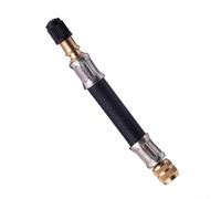 100 mm Flexible Car Tire Valve Extension Adapter with Rubber Seal, Brass Rotating Base & Integrated Valve Core for Cars, Trucks, Motorcyc