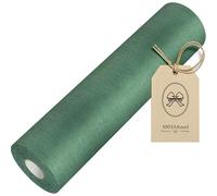100%Mosel Non-woven Table Runner Roll, in Rainforest Green (30 cm x 25 m), decorative ribbon, elegant decoration for dinner parties, birthdays, weddings and christenings