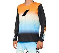 100% R-Core X Long Sleeves MX Motocross Jersey Black / Grey