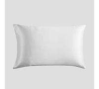 100% Mulberry Silk 19 Momme Charmeuse Silk Pillowcase With Lyocell underside for Hair and Skinfor Hair and Skin 1pc 50 x 75 cm Hypoallergenic Envelope Closure (White)