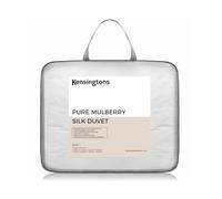 100% Mulberry Silk Filled Duvet Double Size 200 x 200 cm - 13.5 Tog Winter Quilt with 400 Thread Count Egyptian Cotton Cover Natural Hypoallergenic Heavyweight Luxury Bedding