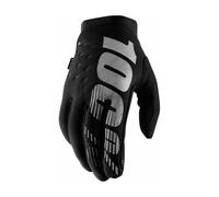 100% MX Gloves Brisker Cold Weather Black Grey Motocross MTB Off Road ATV Quad