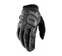 100% MX Gloves Brisker Cold Weather Heather Grey Motocross MTB Off Road ATV
