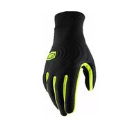 100% MX Gloves Brisker Xtreme Black Flou Yellow Motocross MTB Off Road ATV Quad
