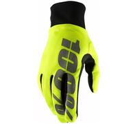 100% MX Gloves Hydromatic Waterproof Flou Yellow Motocross MTB Off Road ATV