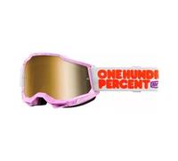 100% MX Goggles Accuri 2 Hundreds Gold Mirror MTB Motocross Quad ATV