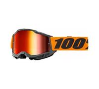 100% MX Goggles Accuri 2 Orange Red Mirror MTB Motocross Quad ATV