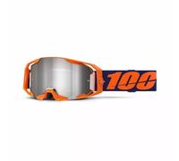 100% MX Goggles Armatic Flo Orange Silver Mirror MTB Motocross Quad ATV