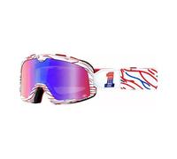 100% MX Goggles Barstow Classic Deathspray Red Blue Mirror MTB Motocross Quad