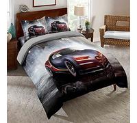100% Natural Bamboo 3-Piece Justice League Duvet Cover Sham Set with Zipper - Softest Cool Bedding Perfect for Skincare (200x200cm(Double),SP 06)