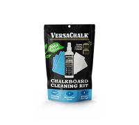 100% Natural Chalkboard Cleaner Spray and Eraser Kit by VersaChalk (250 mL) - Remove Liquid Chalk Marker Ink from Chalk Board Signs, Whiteboard, Dry Erase Marker Board, and Blackboard