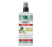 100% Natural Citronella & Lemongrass Repellent - DEET-Free, Safe & Effective Bug Protection Non-Toxic Solution, Indoor and Outdoor Use, Multi-Insect Repellent (100ml Spray)