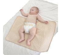 100% Natural Colored Cotton Waterproof Sheet,Baby Crib Pee Pads Or Incontinence Bed Pad Pack N Play Mattress Protector For Child Adults And Pet (L)