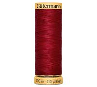 100% Natural Cotton Thread by Gutermann for Sewing and Quilting - 100m Spools - Colour Number 2453-3 x 100m Spools