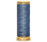 100% Natural Cotton Thread by Gutermann for Sewing and Quilting - 100m Spools - Colour Number 6015-1 x 100m Spool