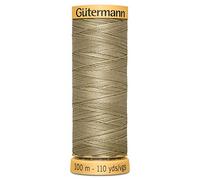100% Natural Cotton Thread by Gutermann for Sewing and Quilting - 100m Spools - Colour Number 816-1 x 100m Spool