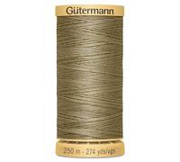 100% Natural Cotton Thread by Gutermann for Sewing and Quilting - 250m Spools - Colour Number 1015-1 x 250m Spool