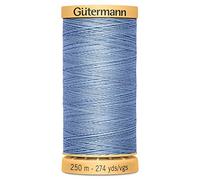 100% Natural Cotton Thread by Gutermann for Sewing and Quilting - 250m Spools - Colour Number 5826-1 x 250m Spool