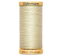 100% Natural Cotton Thread by Gutermann for Sewing and Quilting - 250m Spools - Colour Number 828-1 x 250m Spool