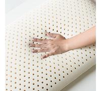 100% Natural Dunlop Latex Pillow Low Profile for Pain Relief No Memory Foam Removable Pillowcase Premium Quality