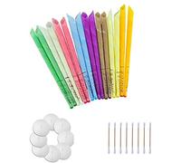100% Natural Ear Candles Beeswax Candling Cones, Fragrance Organic Plant Material Hollow Cone Candles for 16 Pcs(8 Colors) with 8 Protective Disks