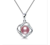 100% natural freshwater pearl pendant necklace zircon cross pendant necklace for women Made in China