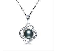 100% natural freshwater pearl pendant necklace zircon cross pendant necklace for women Made in China