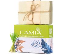 100% Natural & Handmade Organic Lemongrass Soap | Natural Bath Soap | Detoxifies, Clarifies the Skin & Remove Skin Impurities | Free of Chemicals, Artificial Fragrance & Sulfates | 125 Gm