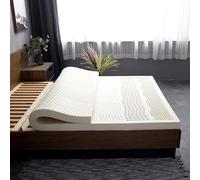 100% Natural Latex Mattress, 5cm Thick Soft Comfortable, Durable Non-Collapse, Memory Foam Topper with Inner and Outer Covers