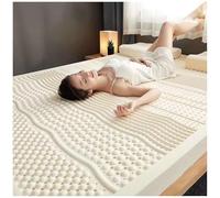 100% Natural Latex Mattress, Compression and No Deformation, Honeycomb Pore Ventilation, Soft and Comfortable, Natural Rubber Mattress,15cm,180cm*220cm