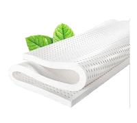 100% Natural Latex Mattress Topper, 1 inch Thick, Soft & Supportive, Breathable Honeycomb Design, Non-Deforming, Queen Size 190x190 cm for Ultimate Comfort