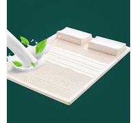 100% Natural Latex Mattress Topper 2.5cm Thick 135x190cm & Comfortable Soft Support Pressure Relief Eco-Friendly Sleep Solution for Ultimate Comfort