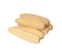 100% Natural Loofah Sponges, 6-Pack Eco-Friendly Scrubbers for Dishes, Bath & Body Exfoliation (A)