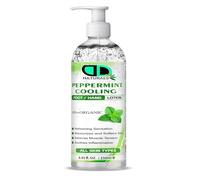 100% Natural Peppermint Cooling Hand & Foot Lotion - Soothes Inflammation and Reduces Swelling, Cooling and Refreshing Sensation,Moisturizes and Softens Skin (250ml Pump)