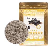 100% Natural Pure Black Fungus Powder 黑木耳粉 100g/3.52oz, Dried Woodear Mushrooms Black Fungus For Smoothies, Shakes, Baking & Drinks,Tea | Free from Preservatives