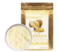 100% Natural Pure Durian Powder 100g/3.52oz 榴莲粉 Durian Powder for Smoothies, Shakes, Baking & Drinks,| Free from Preservatives, Freeze-Dried, No Added Sugar
