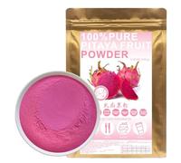 100% Natural Pure Pink Pitaya Powder, 100g/3.52oz 火龙果粉 Pitahaya Powder/Dragon Fruit Powder For Smoothies, Shakes, Baking & Drinks, Tea