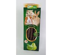 100% Natural Rodents and Rabbits Apple and Pear Branches Pet Twigs Chews Treats Hamster Guinea Pig Gerbil Degu Chinchilla 90g Snacks